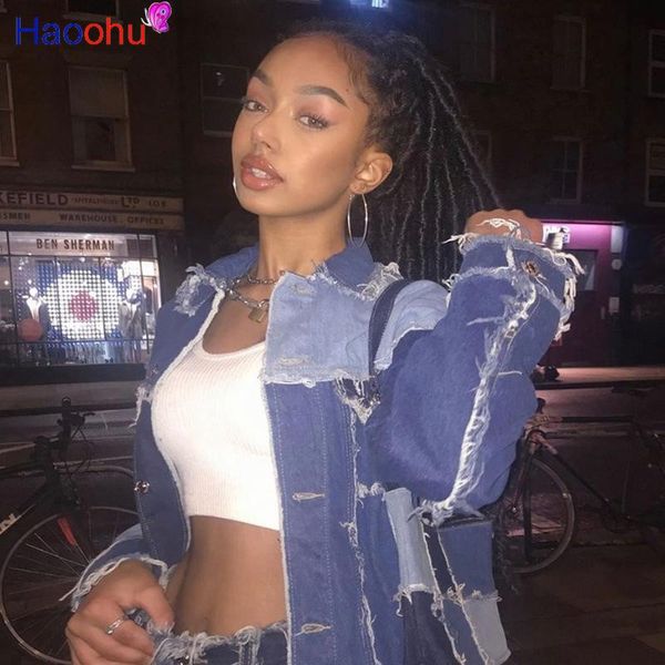 haoohu latchwork джинсовые свободные пальто и куртки женские осенью зимняя зимняя уличная одежда цветной блок куртки кнопка кармана, Black;brown
haoohu latchwork джинсовые свободные пальто и куртки женские осенью зимняя зимняя уличная одежда цветной блок куртки кнопка кармана, Black;brown