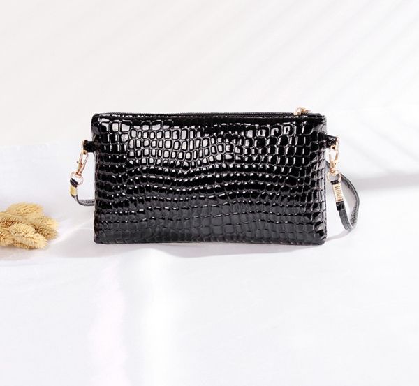 women's pu leather shoulder bag crocodile pattern cluth fashion female solid color crossbody bag phone small coin wallet, Red;black
women's pu leather shoulder bag crocodile pattern cluth fashion female solid color crossbody bag phone small coin wallet, Red;black