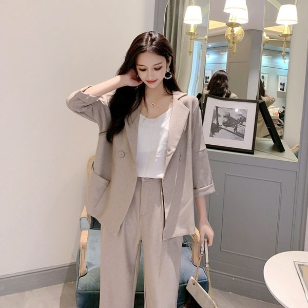 zypjg autumn 2020 new fashion korean style 7 show coat two sleeve coat pants suit piece thin 4 trousers suit for women exfdq, Gray
zypjg autumn 2020 new fashion korean style 7 show coat two sleeve coat pants suit piece thin 4 trousers suit for women exfdq, Gray