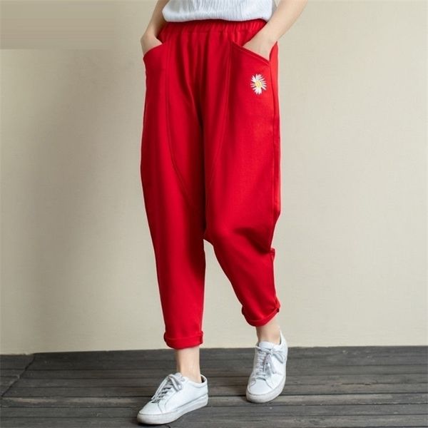 new arrival spring korea fashion women elastic waist loose harem pants all-matched casual cotton embroidery pants plus size s705 201228, Black;white
new arrival spring korea fashion women elastic waist loose harem pants all-matched casual cotton embroidery pants plus size s705 201228, Black;white