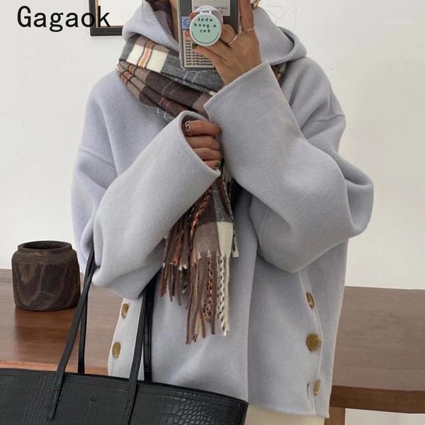 gagaok women jacket 2020 autumn winter new solid o-neck full button loose jackets casual hatajuku wild warm outwear chic coats1, Black;brown
gagaok women jacket 2020 autumn winter new solid o-neck full button loose jackets casual hatajuku wild warm outwear chic coats1, Black;brown