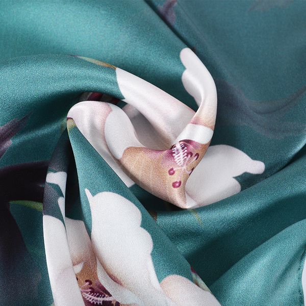 bysifa new luxury pure silk scarf shawl women dark green floral long scarves fashion brand 100% silk neck scarf foulard 175*52cm 201224, Blue;gray
bysifa new luxury pure silk scarf shawl women dark green floral long scarves fashion brand 100% silk neck scarf foulard 175*52cm 201224, Blue;gray