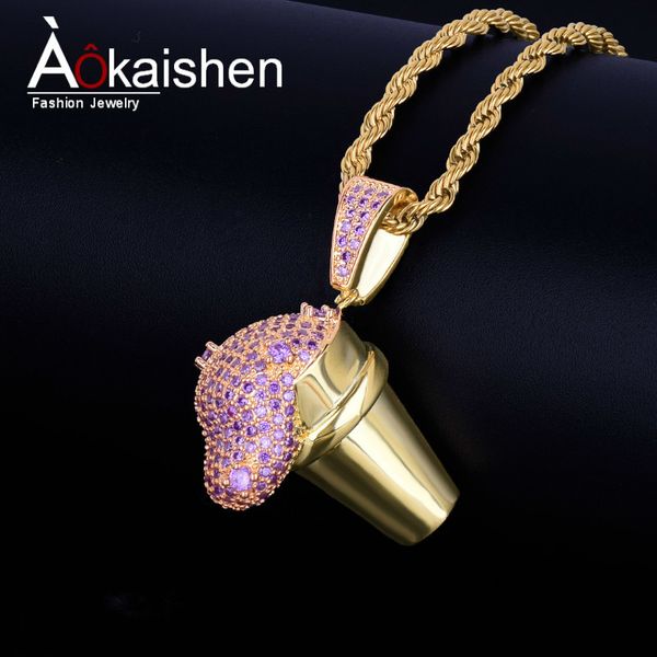 cup drank iced pendant men's necklace steel rope chain gold color cubic zircon hip hop jewelry for gift 201013, Silver
cup drank iced pendant men's necklace steel rope chain gold color cubic zircon hip hop jewelry for gift 201013, Silver