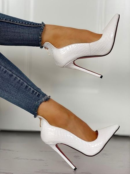 spring summer women wear casual party shoes solid color pointed toe zip detail pu high heels1, Black
spring summer women wear casual party shoes solid color pointed toe zip detail pu high heels1, Black