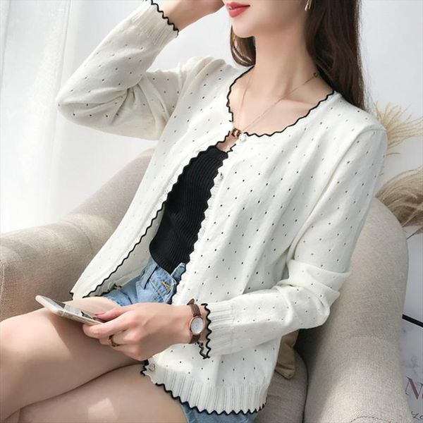 9254 short style knitted cardigan with shawl and thin sweater, 9 rows and 2 rows on 31 2 floor, White;black
9254 short style knitted cardigan with shawl and thin sweater, 9 rows and 2 rows on 31 2 floor, White;black