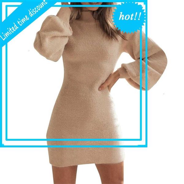 women trui dress lent herfst warm fashion clothing effen color long lantern mouwen around the neck soft mini short skirt s-xl, Black
women trui dress lent herfst warm fashion clothing effen color long lantern mouwen around the neck soft mini short skirt s-xl, Black