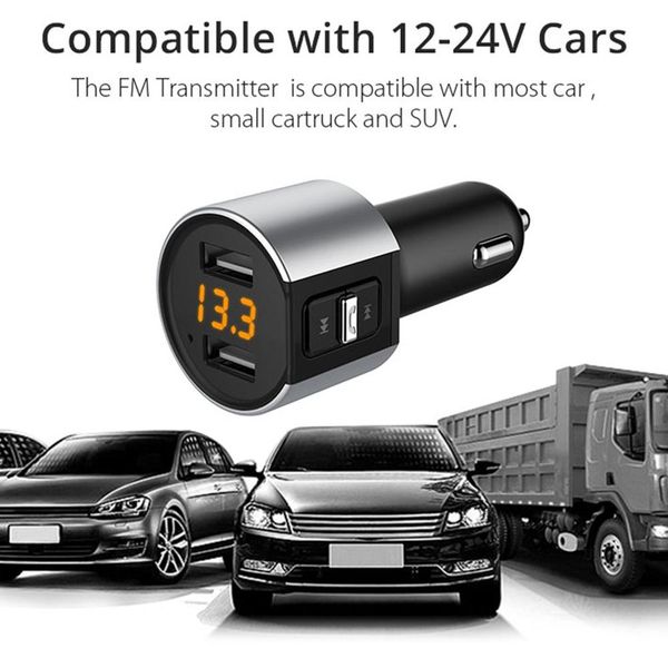 bluetooth fm transmitter wireless in car mp3 player v4.2 kit radio modulator dual usb charger port
bluetooth fm transmitter wireless in car mp3 player v4.2 kit radio modulator dual usb charger port