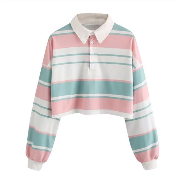 new autumn 2020 sweatshirts women crop striped long sleeve turn down collar and blouses harajuku kawaii sweatshirts, Black
new autumn 2020 sweatshirts women crop striped long sleeve turn down collar and blouses harajuku kawaii sweatshirts, Black