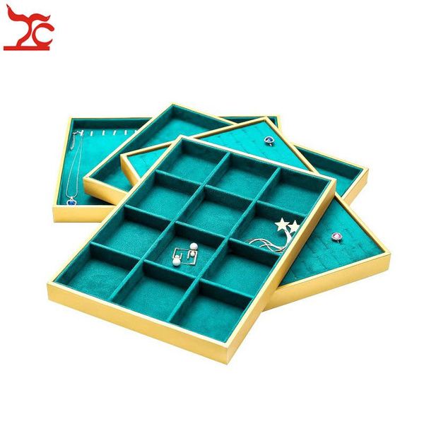 fashion jewelry display box gold pu necklace pendant storage case soft green velvet ring earrings bracelet jewelry display tray, Pink;blue
fashion jewelry display box gold pu necklace pendant storage case soft green velvet ring earrings bracelet jewelry display tray, Pink;blue