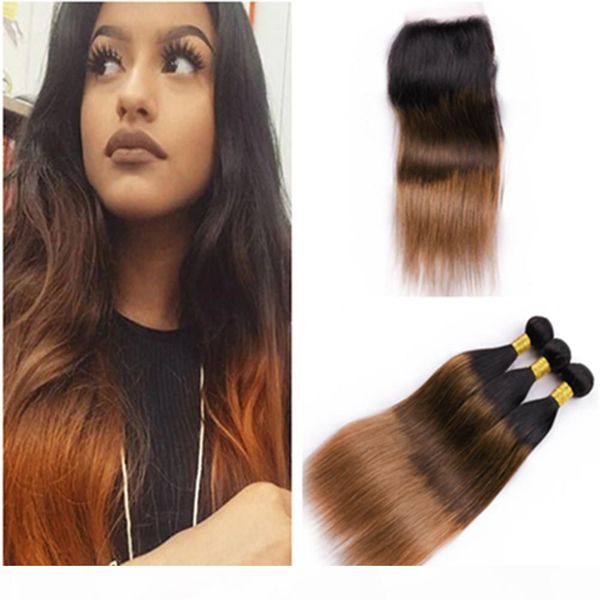 #1b 4 30 ombre straight brazilian human hair 3bundles with closure black brown to auburn 3tone ombre lace closure with weave bundles
#1b 4 30 ombre straight brazilian human hair 3bundles with closure black brown to auburn 3tone ombre lace closure with weave bundles