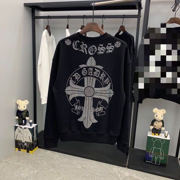 ch croxin horseshoe flower cross rolled diamond sweater for men and women with long sleeves, Black
ch croxin horseshoe flower cross rolled diamond sweater for men and women with long sleeves, Black