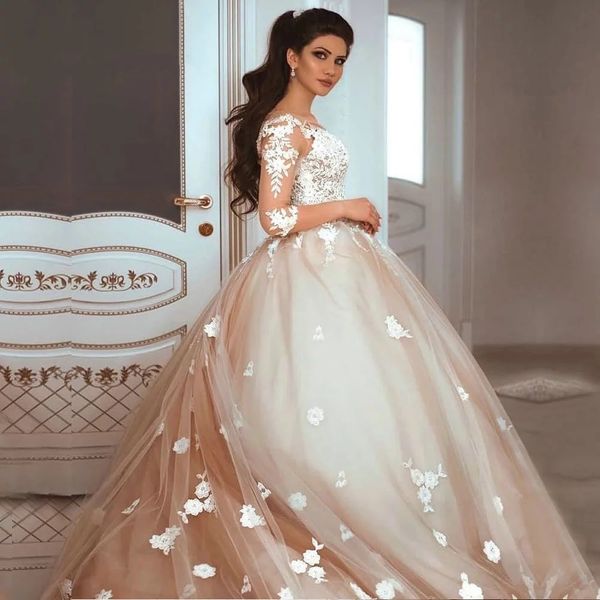 princess ball gown wedding dresses 2021 half long sleeves lace bridal gowns flower puffy marriage dress dubai plus size, White
princess ball gown wedding dresses 2021 half long sleeves lace bridal gowns flower puffy marriage dress dubai plus size, White