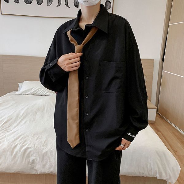 sleeve 2021 long shirt spring new lapel and female neck youth male clothes ngoa, White;black
sleeve 2021 long shirt spring new lapel and female neck youth male clothes ngoa, White;black