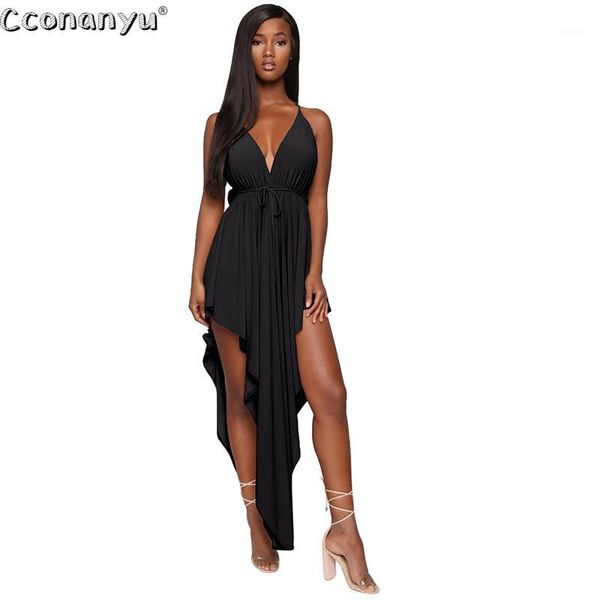 women spaghetti straps pleated dress 2020 sleeveless irregular hem dress backless ruffles female night club1, Black;gray
women spaghetti straps pleated dress 2020 sleeveless irregular hem dress backless ruffles female night club1, Black;gray