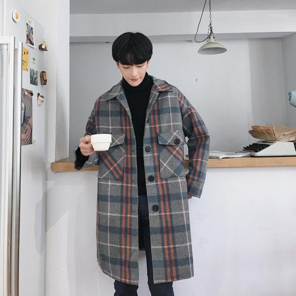 winter new tartan coat men fashion retro casual long british wind jacket man streetwear loose woolen windbreaker male clothes1, Black
winter new tartan coat men fashion retro casual long british wind jacket man streetwear loose woolen windbreaker male clothes1, Black
