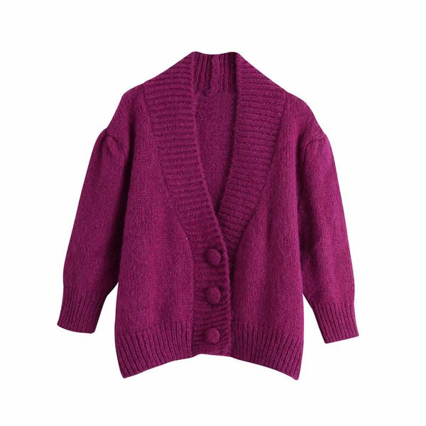 evfer women casual purple za knitted v-neck cardigans 2020 autumn ladies elegant single breasted loose sweater girls jumper chic lj201114, White;black
evfer women casual purple za knitted v-neck cardigans 2020 autumn ladies elegant single breasted loose sweater girls jumper chic lj201114, White;black