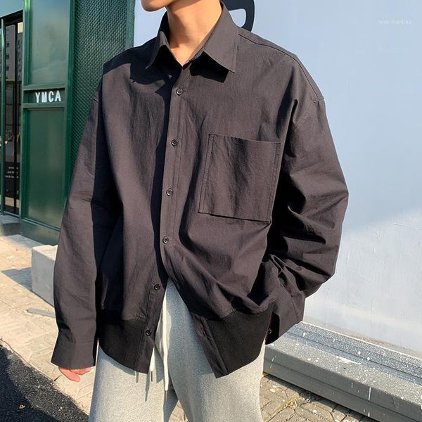 men long sleeve casual shirt style jacket male retro fashion japan korea streetstyle hip hop loose shirt coat1, White;black
men long sleeve casual shirt style jacket male retro fashion japan korea streetstyle hip hop loose shirt coat1, White;black