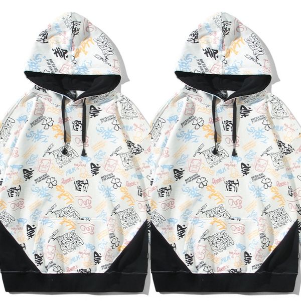 uxwtz осень свитера letters полной печать сшивание контраста свитера hoodie цвета мужских рыхлых крупных женщин размера новой пару случайног, Black
uxwtz осень свитера letters полной печать сшивание контраста свитера hoodie цвета мужских рыхлых крупных женщин размера новой пару случайног, Black