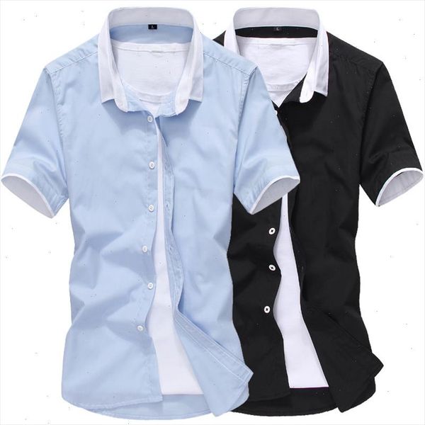 summer men patchwork short sleeve shirts mens dress shirt casual business work shirt male slim fit camisa de hombre, White;black
summer men patchwork short sleeve shirts mens dress shirt casual business work shirt male slim fit camisa de hombre, White;black