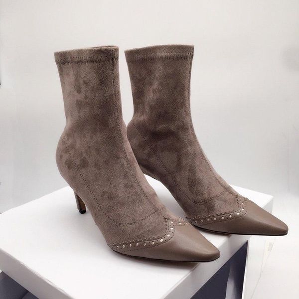 shoes women winter mid calf sewing women boots kid suede genuine leather high heels pointed toe boots zapatos de mujer, Black
shoes women winter mid calf sewing women boots kid suede genuine leather high heels pointed toe boots zapatos de mujer, Black