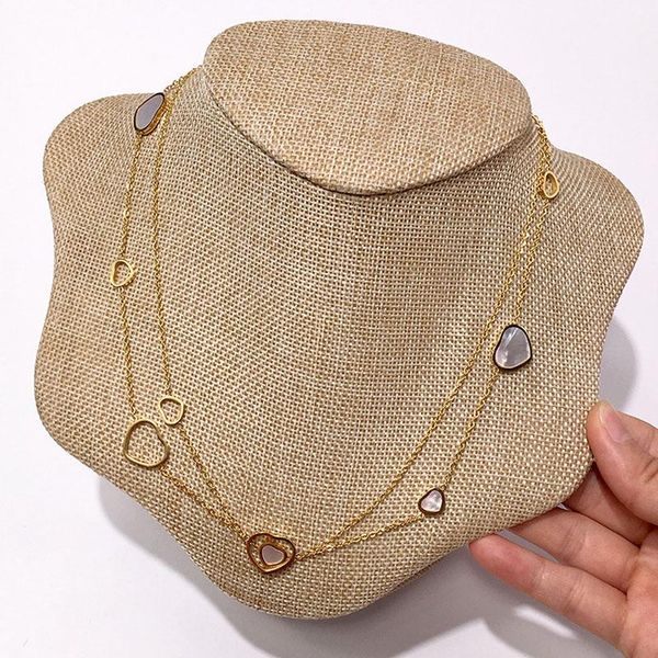 wholesale 2020 popular female necklace heart-shaped stainless steel luxury jewelry long sweater necklace gift high quality, Silver
wholesale 2020 popular female necklace heart-shaped stainless steel luxury jewelry long sweater necklace gift high quality, Silver