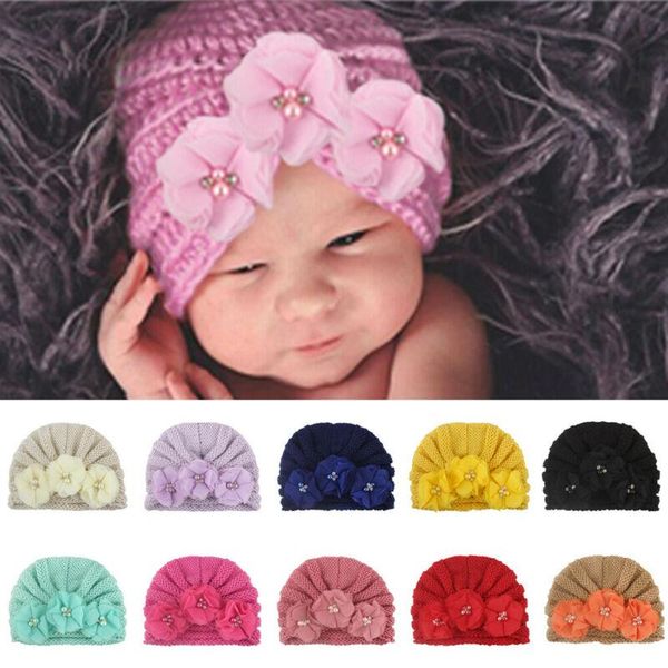cute newborn toddler kids baby boy girl turban cotton knitting three flower pearl beanie hat winter warm cap pure color 0-4y, Yellow
cute newborn toddler kids baby boy girl turban cotton knitting three flower pearl beanie hat winter warm cap pure color 0-4y, Yellow