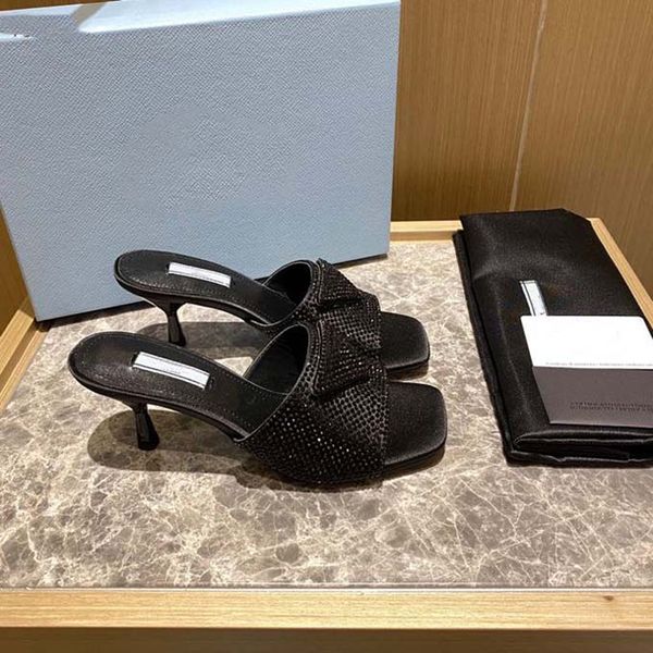 woman slippers heel shoe sandals beach slide quality shiny with diamonds slipper fashion special shaped heel scuffs casual shoes for lady by, Black
woman slippers heel shoe sandals beach slide quality shiny with diamonds slipper fashion special shaped heel scuffs casual shoes for lady by, Black
