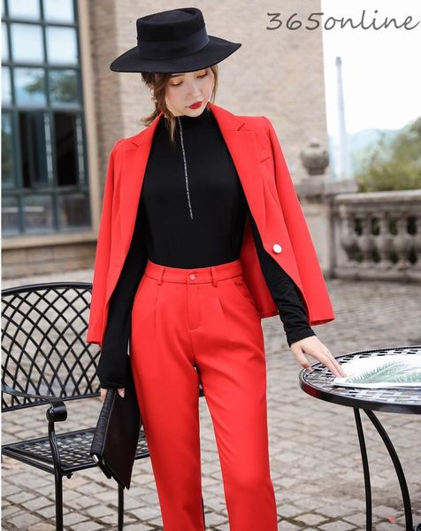 women's two piece pants fashion styles ladies office blazers suits with2 set and jackets coat elegant red pantsuits, White
women's two piece pants fashion styles ladies office blazers suits with2 set and jackets coat elegant red pantsuits, White