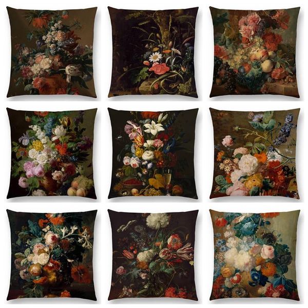 classical flowers and plants still life floriculture vase leaf fruits oil painting art cushion cover sofa throw pillow case
classical flowers and plants still life floriculture vase leaf fruits oil painting art cushion cover sofa throw pillow case