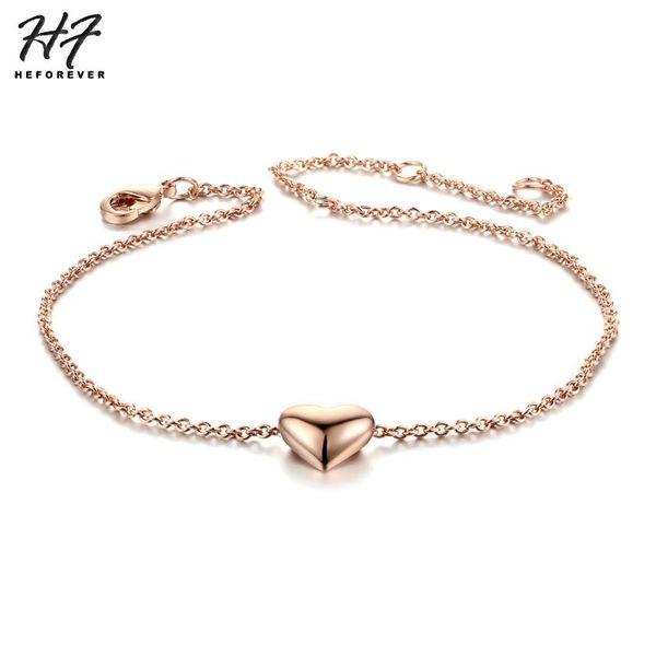 simple smooth small heart rose gold color bracelet fashion jewelry for women ale h199, Black
simple smooth small heart rose gold color bracelet fashion jewelry for women ale h199, Black
