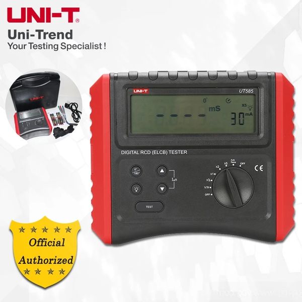 uni-t ut585 ut586 digital rcd (elcb) testers data hold contact voltage automatic over-temperature detection lcd backlight
uni-t ut585 ut586 digital rcd (elcb) testers data hold contact voltage automatic over-temperature detection lcd backlight
