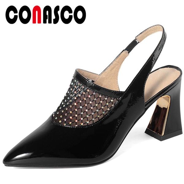 conasco new fashion women pumps rhinestone mesh thick high heels spring summer party wedding casual slingbacks shoes woman, Black
conasco new fashion women pumps rhinestone mesh thick high heels spring summer party wedding casual slingbacks shoes woman, Black
