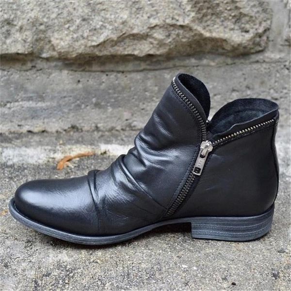 boots siddons women's 2021 leather ankle flats shoes autumn winter snow zipper design punk ladies boats mujer, Black
boots siddons women's 2021 leather ankle flats shoes autumn winter snow zipper design punk ladies boats mujer, Black