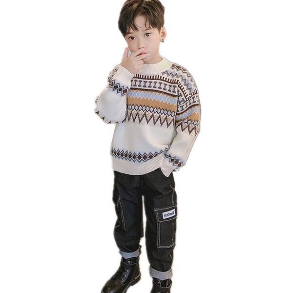 pullover teenage boys sweaters 2021 winter striped kids for thick cotton o-neck knitted children's clothes 3-15y, Blue
pullover teenage boys sweaters 2021 winter striped kids for thick cotton o-neck knitted children's clothes 3-15y, Blue
