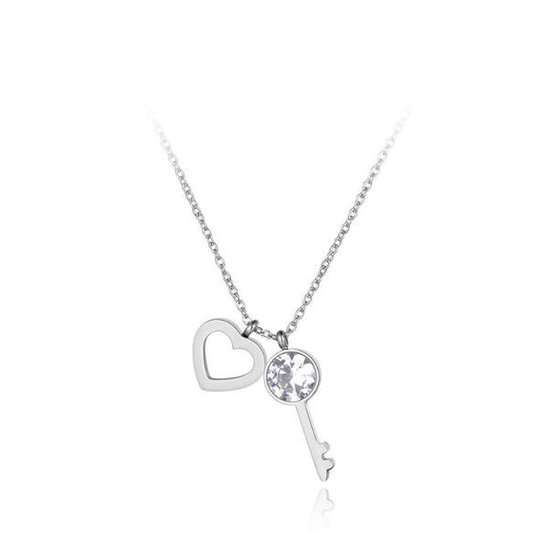 trendy lovely titanium stainless steel heart & cz key necklaces rose gold pendant chain necklace for xmas gifts n19068, Golden;silver
trendy lovely titanium stainless steel heart & cz key necklaces rose gold pendant chain necklace for xmas gifts n19068, Golden;silver