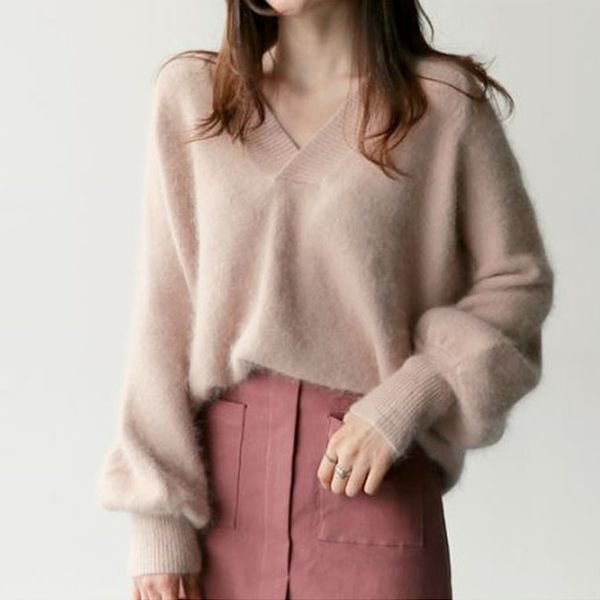 new sweaters autumn winter cashmere sweater for women fashion v-neck sweater loose wool sweater batwing sleeve, White;black
new sweaters autumn winter cashmere sweater for women fashion v-neck sweater loose wool sweater batwing sleeve, White;black