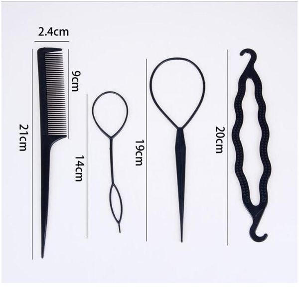 4pcs/set black plastic diy styling tools pull hair clips for women hairpins comb hair bun maker dount twist hair acc qylrwu
4pcs/set black plastic diy styling tools pull hair clips for women hairpins comb hair bun maker dount twist hair acc qylrwu