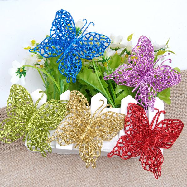 glitter hollow ornaments colorful artificial flower butterfly for christmas tree wedding party home decor supplies
glitter hollow ornaments colorful artificial flower butterfly for christmas tree wedding party home decor supplies