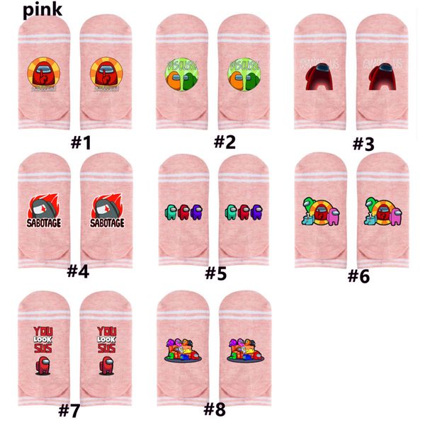 game among us ankle socks striped designer socks cartoon anime boat ship sock sports basketball socks hosiery for men women g11202, Pink;yellow
game among us ankle socks striped designer socks cartoon anime boat ship sock sports basketball socks hosiery for men women g11202, Pink;yellow