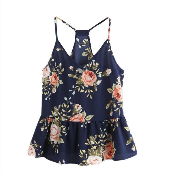 women floral casual sleeveless vest tank shirt cami floral print women summer female t shirts c1935, White
women floral casual sleeveless vest tank shirt cami floral print women summer female t shirts c1935, White