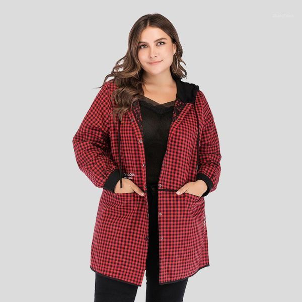 autumn fashion new large women classic plaid hooded thin splicing casual windbreaker coat with pockets red spring loose trench1, Tan;black
autumn fashion new large women classic plaid hooded thin splicing casual windbreaker coat with pockets red spring loose trench1, Tan;black