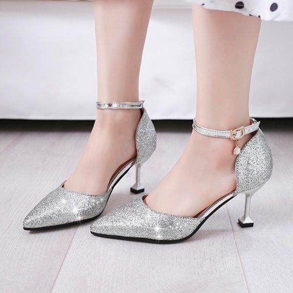 plus size 43 women wedding shoes gold heels ankle strap pumps high heels silver bridal shoes woman bling dress 7729g, Black
plus size 43 women wedding shoes gold heels ankle strap pumps high heels silver bridal shoes woman bling dress 7729g, Black