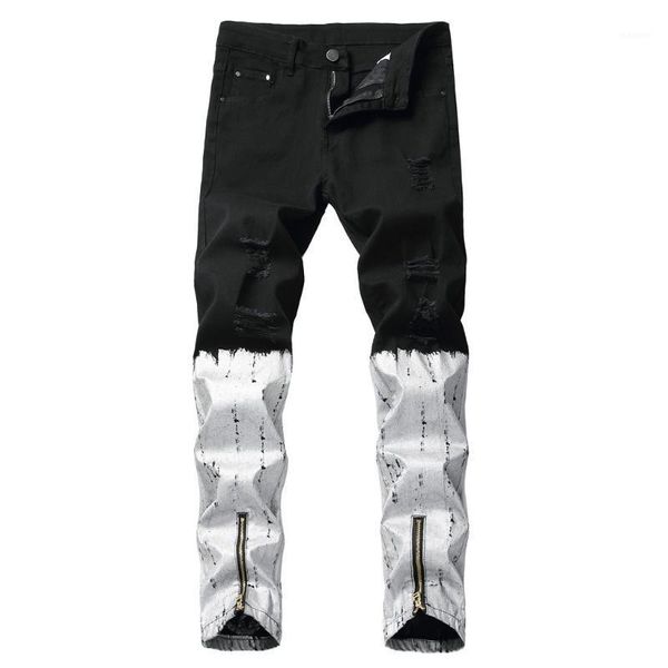 2020 fashion stylish cool mens pants jeans with print graffiti painted denim slim fit white jeans men hip hop rock street 3.221, Blue
2020 fashion stylish cool mens pants jeans with print graffiti painted denim slim fit white jeans men hip hop rock street 3.221, Blue