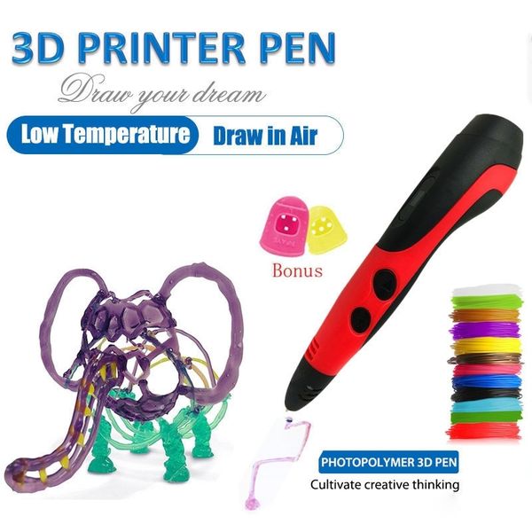 3d pen with 15 colors 48 meter pla filament printing pen support abs and pla kids diy drawing pen with lcd display y200428
3d pen with 15 colors 48 meter pla filament printing pen support abs and pla kids diy drawing pen with lcd display y200428