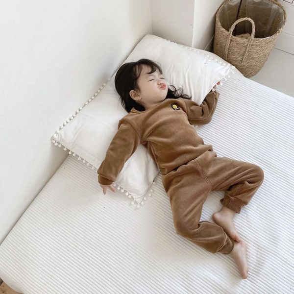 plush children's with warm underwear and set thick corduroy solid color home furnishing baby cloth autumn trousers pajamas hyuk, Blue;red
plush children's with warm underwear and set thick corduroy solid color home furnishing baby cloth autumn trousers pajamas hyuk, Blue;red