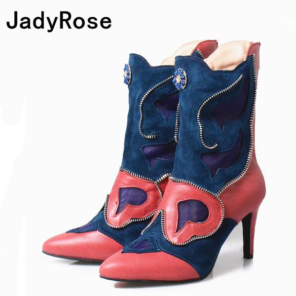 women pointed toe winter boots mixed color red blue botas mujer back zipper zapatos mujer 9cm high heels chaussure femme botas, Black
women pointed toe winter boots mixed color red blue botas mujer back zipper zapatos mujer 9cm high heels chaussure femme botas, Black