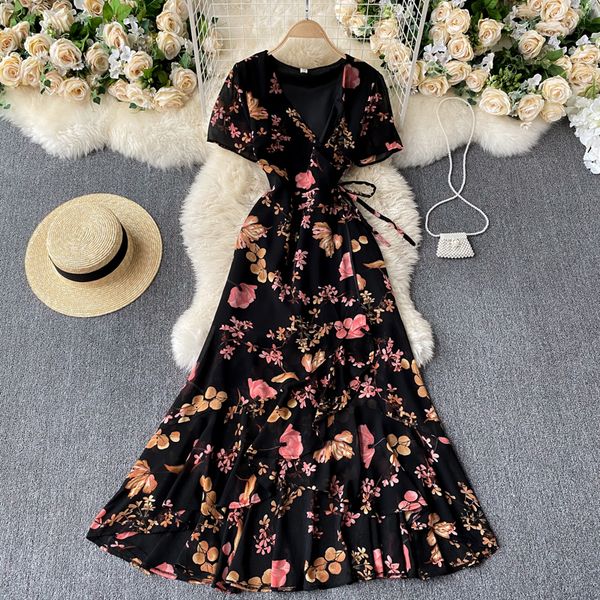 2021 new singiny feminine impression enveloped fancy neck short the line dressed irregular bohemian summer dress frilly long knr8, Black;gray
2021 new singiny feminine impression enveloped fancy neck short the line dressed irregular bohemian summer dress frilly long knr8, Black;gray