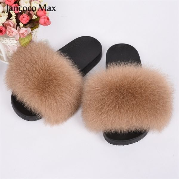 new arrivals women's real fox fur slipper summer fashion natural fur slides lady sandals flip flops s6018 y200423, Black
new arrivals women's real fox fur slipper summer fashion natural fur slides lady sandals flip flops s6018 y200423, Black
