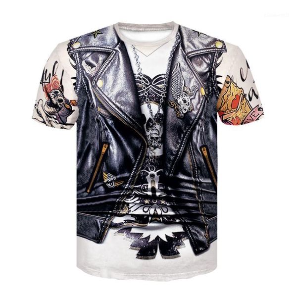 men's t-shirts brand clothing summer fashion 3d print t shirt fake two piece t-shirt skull tattoo funny fitness tshirt for men's, White;black
men's t-shirts brand clothing summer fashion 3d print t shirt fake two piece t-shirt skull tattoo funny fitness tshirt for men's, White;black