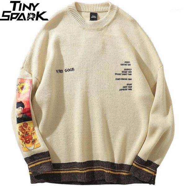 2020 men hip hop sweater pullover streetwear gogh painting embroidery knitted sweater retro vintage autumn sweaters cotton1, White;black
2020 men hip hop sweater pullover streetwear gogh painting embroidery knitted sweater retro vintage autumn sweaters cotton1, White;black